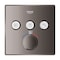 Grohe Grohtherm Smartcontrol Triple Function Therm Trim, Gray 29142A00 - alternate 4
